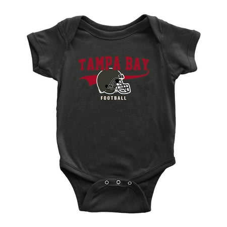 

Cute Tampa Bay One-piece Outfits Football Jersey Baby Clothes (Black 3-6 Monthes)