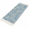 thumbnail image 4 of Blue Coral Coastal Kitchen Runner Rug 2'x4', Ocean Nautical Seaside Beach Washable Rug with Tassels, Non Slip Woven Cotton Bathroom Rugs Hallway Carpet for Foyer Bedroom Entry Back Door Decor, 4 of 9
