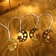 thumbnail image 4 of Lámpara colgante de cadena de luz LED Moon Star de 9.84 "para boda en casa E Colcomx Lámpara, 4 of 8
