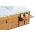 thumbnail image 6 of Memomad Bali Queen Size Storage Platform Bed with Drawers, Oak, 6 of 17