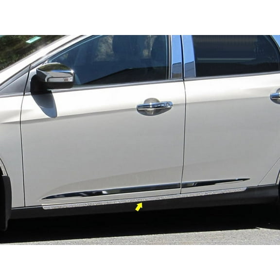 Stainless Steel Rocker Panel Trim 2Pc Fits 2015-2018 Ford Focus TH55346 QAA