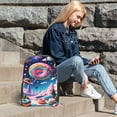 thumbnail image 6 of Rocae Colorful Donut for 16inch Clear Backpack Transparent School Backpack for Women Men, Capacity Clear Bag for College, Travel, 6 of 7