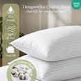 thumbnail image 2 of Soft Bed Pillows Standard Size Set of 2 | Down Alternative Cooling Bed Pillow for Sleeping | Soft Pillows | 20 x 26 Hotel Pillow, Standard Pillows 2  for ,  or Side Sleepers, 2 of 6