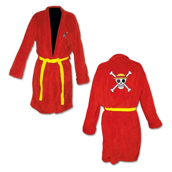 ONE Piece by Great Eastern Entertainment Men's & Women's 100% Cotton Sleepwear Bathrobe