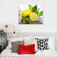 thumbnail image 4 of COMIO  Kitchen Fruit Wall Art Fresh Lemon Picture Print on Canvas Lemon Splash Under Water Painting for Dining Room Decor, 4 of 4