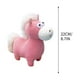 thumbnail image 3 of Lindo poni de juguete, caballo de peluche rosa, caballo de lana para tejer, divertido adorno de poni, regalo de poni, miniestatua de caballo, cola de melena de peluche marrón, regalo de la buena suert, 3 of 6