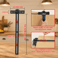 29 Inch Adjustable Aluminum Alloy T Square Ruler for Carpentry and ...