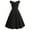 Black, variant on Hvot&aat Elegant Off the Shoulder Cocktail Dress for Women High Waisted A-Line Vintage 1950s Swing Party Midi Dresses