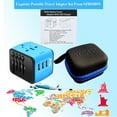 thumbnail image 5 of Travel Adapter,Universal Travel Adapter,All-in-one International USB Travel Adapter with High Speed 2.4A 4-Port USB Charger Worldwide AC Wall Outlet Plugs for for Business Travel of US,EU,UK,AU 200, 5 of 9