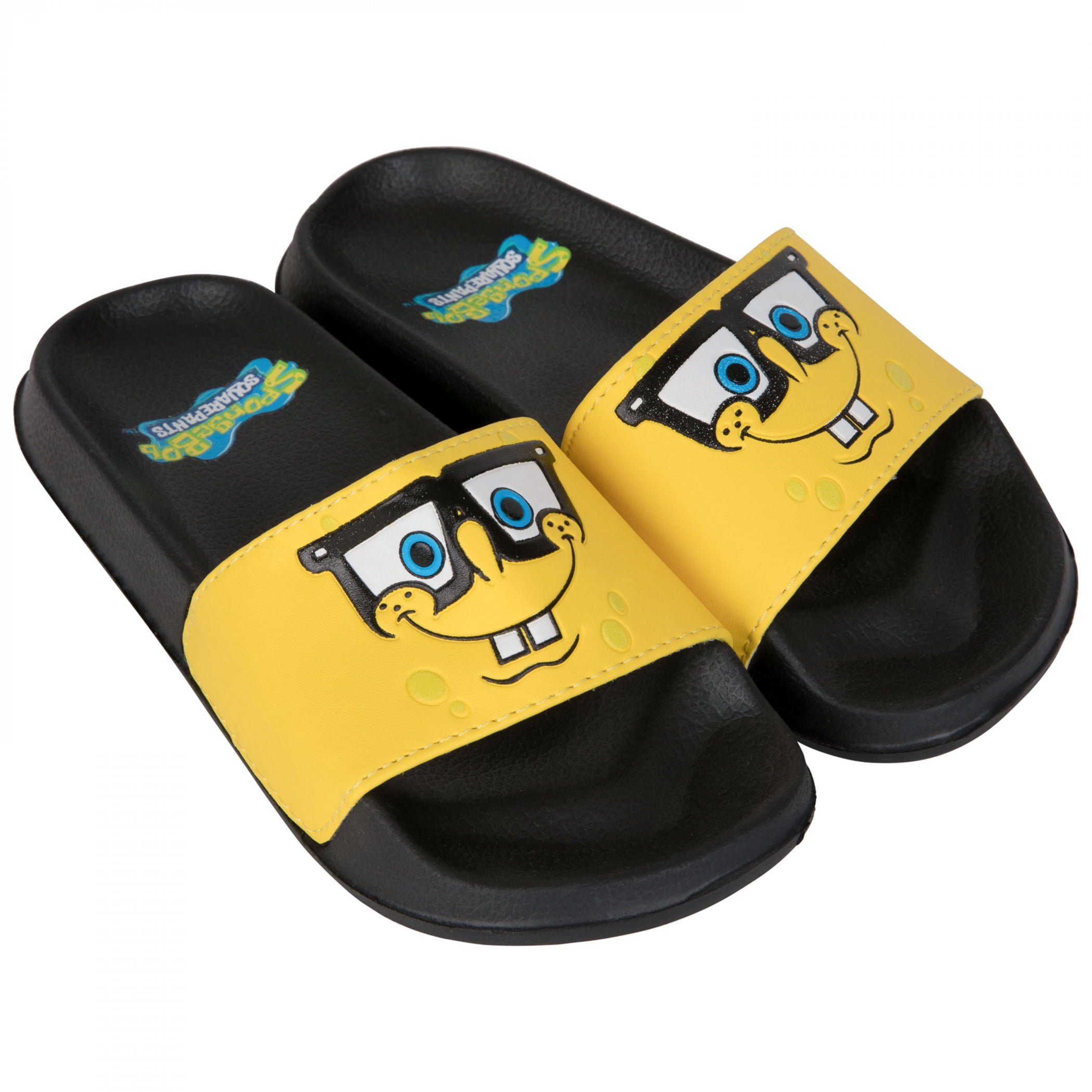 SpongeBob SquarePants Jellyfishing Time Boy's Slide Sandals-Size 12 ...
