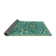thumbnail image 2 of Ahgly Company Indoor Rectangle Abstract Turquoise Blue Modern Area Rugs, 2' x 5', 2 of 4