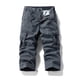 thumbnail image 4 of Multi Bolsillo Cargo Pantalones para Hombres Estiramiento Casual Cordón Clásico Pantalones Cortos de Verano con Bolsillos Múltiples, Pantalones Cortos de Cintura Elástica, 4 of 4