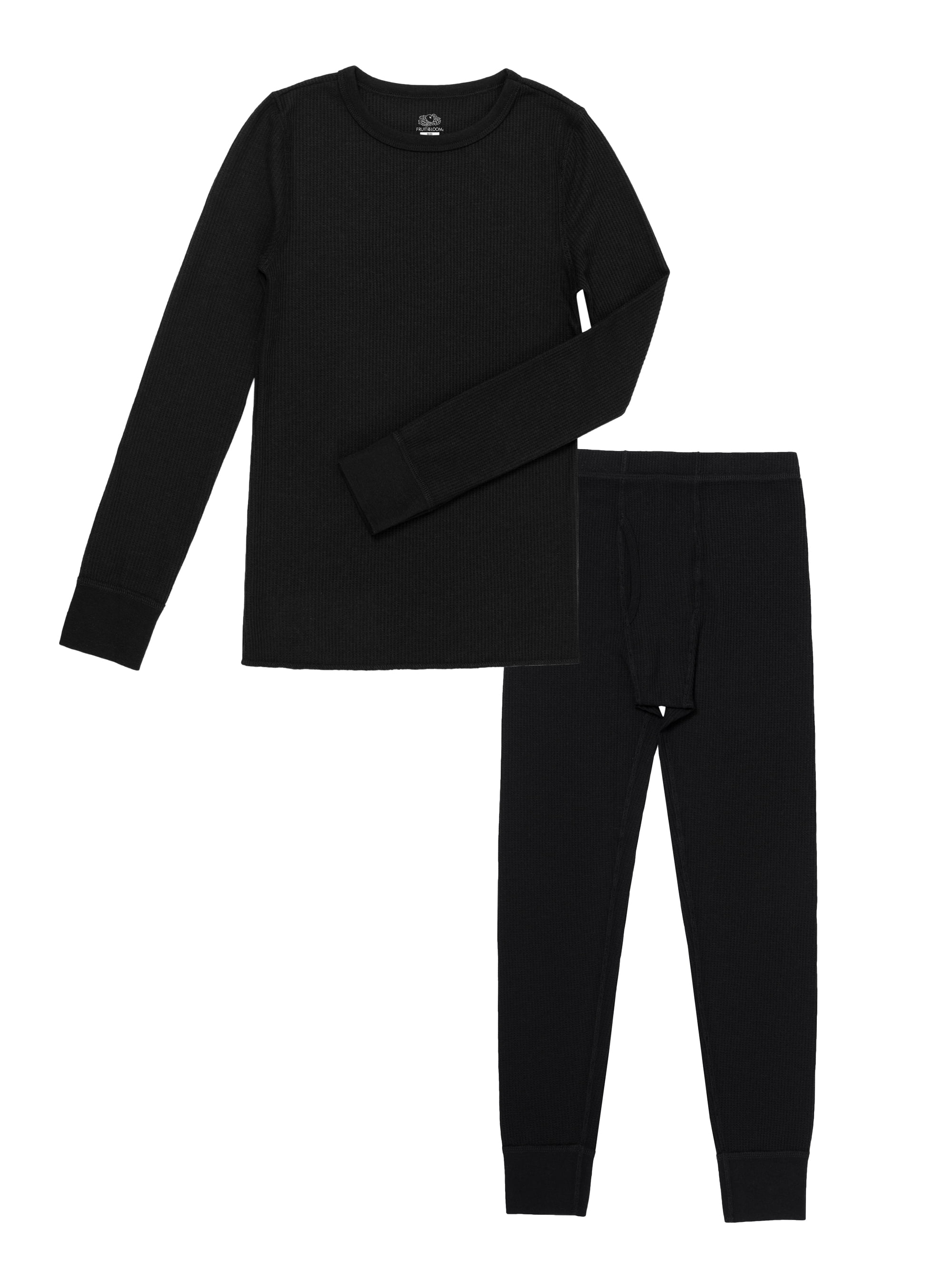 4 Piece Brushed Fleece Top and Long Johns Only Boys Thermal Underwear Set 2T-16 