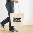 thumbnail image 4 of CafePress - Pro Choice Woman - Unisex Canvas Tote Bag, Beige, 1-Piece, 4 of 7