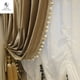 thumbnail image 2 of European Lace Velvet Curtains for Living Room Bedroom Dining Blackout Customized Luxury Villa Window White Tulle Valance Decor, 2 of 5