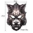 thumbnail image 3 of Máscara de cosplay con forma de lobo para Halloween, carnaval y pascua para adultos, 3 of 3