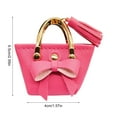 thumbnail image 3 of Dolls Handbag for 12 Inch Figures with Bowknot Accessories Miniature Colorful Handbag for 1/6 Scale Dolls, 3 of 9