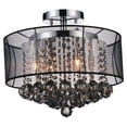 thumbnail image 1 of 6 Abat-Jour Tambour Lumineux avec Finition Chromée, 1 of 2