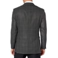 thumbnail image 2 of Adam Baker by Gianco Ferro Mens 83510 Slim fit Notch Lapel Plaid Sport Coat - Green Plaid - 38R, 2 of 2
