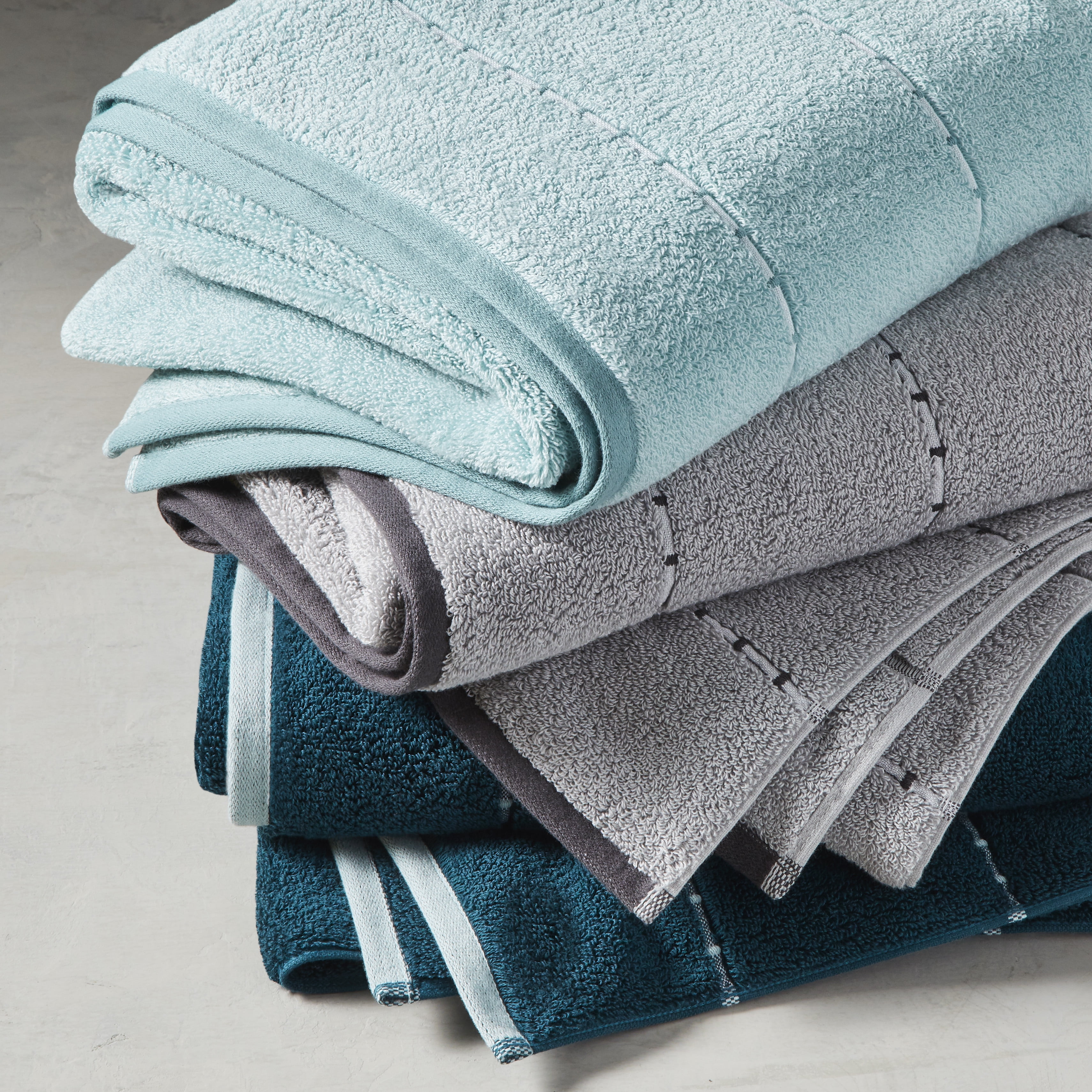 Teal Rain Caldwell Stripe 4 Piece Bath Towel Set Better Homes