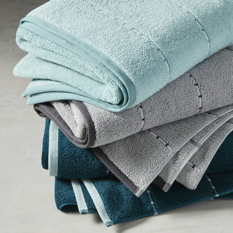 Teal Rain Caldwell Stripe 4 Piece Bath Towel Set, Better Homes & Gardens Towel Collection, Size: 4-Piece Bath Set
