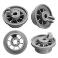 thumbnail image 1 of 4 Piece Dishwasher Rack Wheels, Replacement Lower Basket Rollers, Universal Repair Kit for Home Appliances, Smooth Gliding Durable Plastic Wheels, Easy Setup, 1 of 8