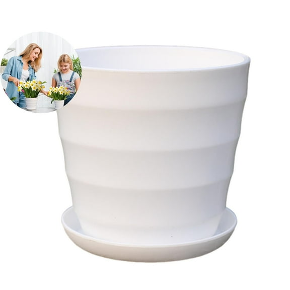 WNFJR Plant Pots - Small Flower Pots for Indoor Plants Succulents with Drainage Plastic Planters