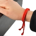 thumbnail image 3 of Visland Women/Men Bracelets, Adjustable Handmade Braided Red Luck Bracelet Ankle Chain for Couple Family and Friends, 3 of 8