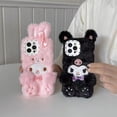 thumbnail image 4 of Funda de teléfono con muñeco de peluche 3D hello kt, regalo de cumpleaños para iPhone 14, 13, 12, 11 Max, figura de Anime japonés Kuromi, funda anticaída para teléfono, 4 of 4
