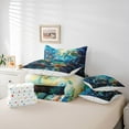 thumbnail image 6 of Feelyou Sea Turtle Bedding Comforter Set 7pcs, Cartoon Marine Animal King Bedding Sets, 6 of 8