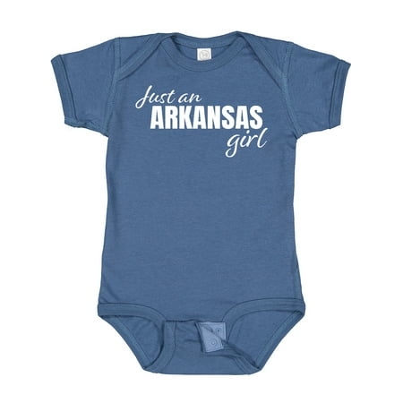 

Inktastic Just an Arkansas Girl Born and Raised Gift Baby Girl Bodysuit