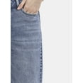 thumbnail image 4 of Time and Tru Women's and Women’s Plus High Rise Wide Leg Jeans with Frayed Cuffs, Sizes 2-28, 4 of 5