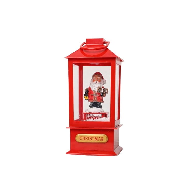 Kearding Luz de calle de música de Navidad eléctrica de PVC, lámpara de sala de estar de oficina con Control de botón temático de Navidad con Kits de decoración para fiestas Papá Noel Kearding HA068128-01