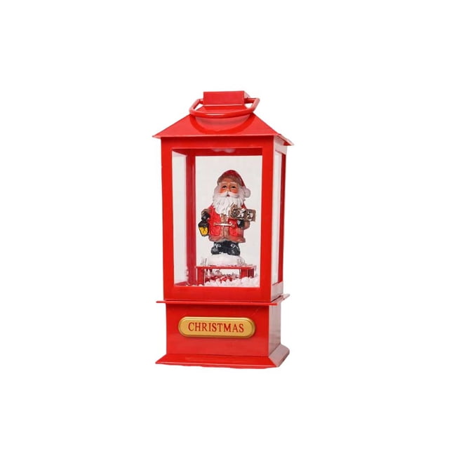 Yuarrent Luz de calle de música de Navidad eléctrica de PVC, lámpara de sala de estar de oficina con Control de botón temático de Navidad con Kits de decoración para fiestas Papá Noel Yuarrent HA068128-01