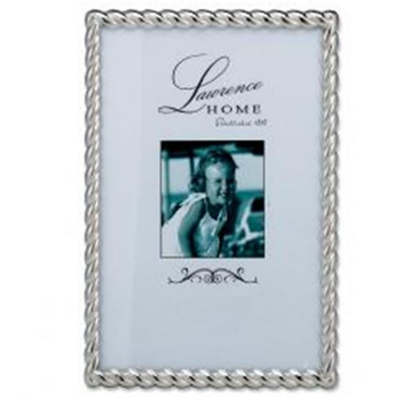Lawrence Frames Silver Metal Rope 8x10 Matted for 5x7 Picture Frame (710080)