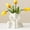 Vase, variant on 12Pcs Artificial Flowers,Scheam Real Looking Blush Fake Rose Long Twig Silk Artificial Rose Flowers Home Decor for Bridal Wedding Bouquet, Birthday Flowers Party Garden Floral Arrangement Red