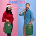 thumbnail image 4 of Tirrinia Insulated 4 Bottle Wine Carrier Tote Cooler Bag for Travel Picnic Padded Champagne Glass Carrying Case Leather, 4 of 7