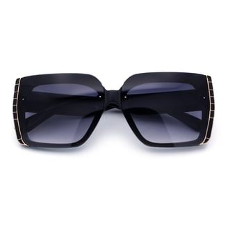 Luxe Gradient Bug Eye Oversized Square Sunnies Sunglasses New Oversized Square Gradient Shades Sunglasses Fashion  main image 4
