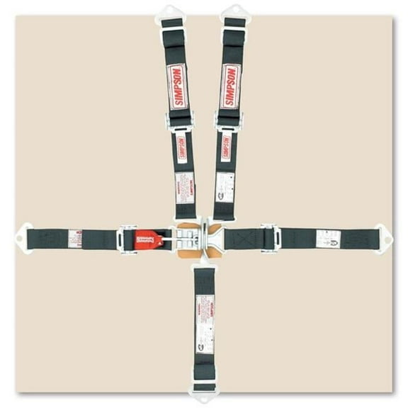 Simpson Safety SIM29025BK 5-Point Harness System JR Wrap, Black