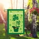 thumbnail image 4 of Bandera de jardín del Día de San Patricio | Decoración de lino para patio | Bandera festiva para exteriores verde, blanca y naranja | Tela impermeable y resistente al sol | Tamaño mediano de 30 x 2, 4 of 5