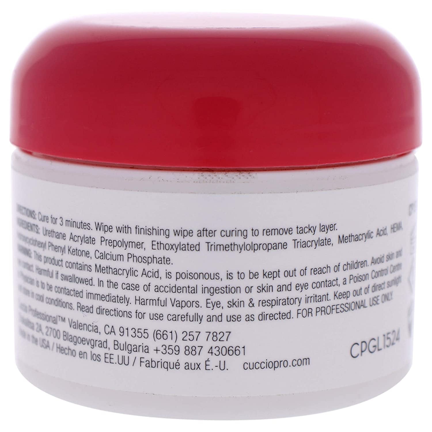 Uv Kapping Gel With Calcium by Cuccio Pro for Women - 1 oz Nail Gel