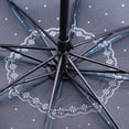 thumbnail image 6 of Women Lady Portable 3 Folding Lace Sun Umbrella Parasol Anti-UV Windproof Umbrellas(Blue), 6 of 8