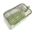 thumbnail image 3 of FashionCha Lockable Refrigerator Storage Box Fresh Preservation Box for Household Hotel Green, 3 of 9