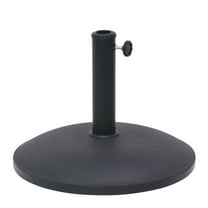 Kool 33 lbs. Patio Umbrella Base in Black, Sleek Design to Match Basic and Stylish Market Umbrellas