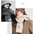 thumbnail image 5 of Bufanda cálida de otoño e invierno, bufanda cálida de cuello de invierno de color puro, 5 of 5