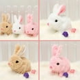 thumbnail image 3 of TETOU Easter Basket Stuffers for Toddler, Interactive Electronic Bunny Plush Toys Can Walk and Talk Rabbit Educational Toys for Kids(3pcs), 3 of 7