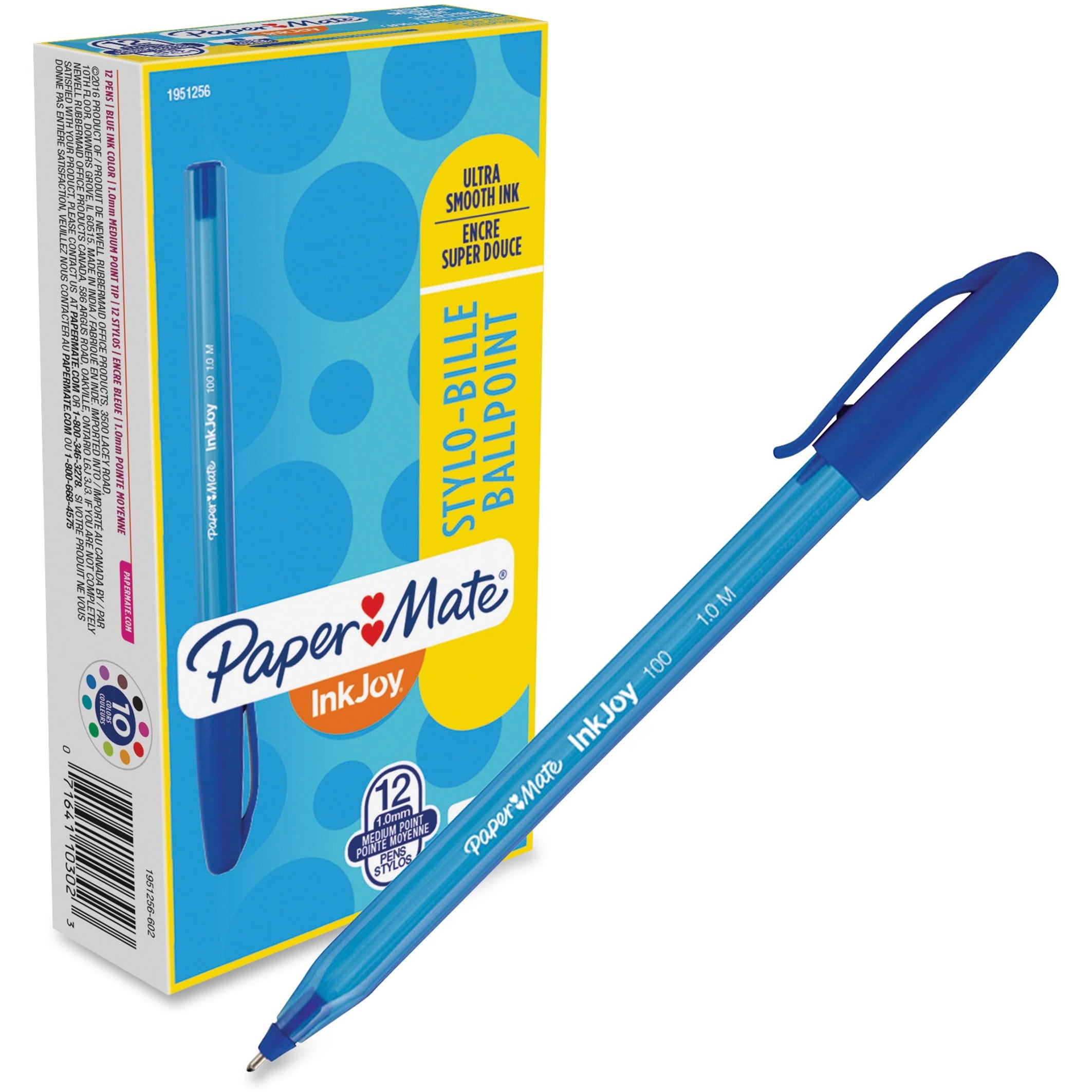 Paper Mate InkJoy 50st Ballpoint Pens Medium Point Blue 10 Count for sale online 