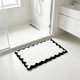 thumbnail image 4 of Alfombrilla de Baño de Poliéster, Absorbente, Suave y Mullida, para Bañera, Entrada o Puerta, de Secado Rápido, Antideslizante, para Uso En Interiores, Hogar, Entrada, Cocina y Lavadero., 4 of 6