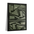 thumbnail image 2 of Premium Framed Art Print - Green And Black Shapes / Paper Cut, 2 of 3