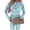Light Blue, variant on Women's Sheer Floral Print Long Sleeve Top, Crew Neck Stretch Fitted Mesh Blouse, Slim Base Layer for Layering